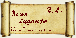 Nina Lugonja vizit kartica